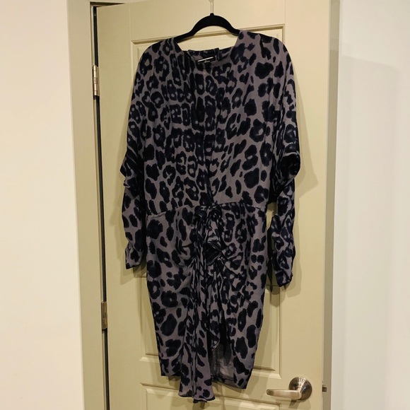 By Malene Birger Duality leopard wool blend dress - Picture 2 of 7